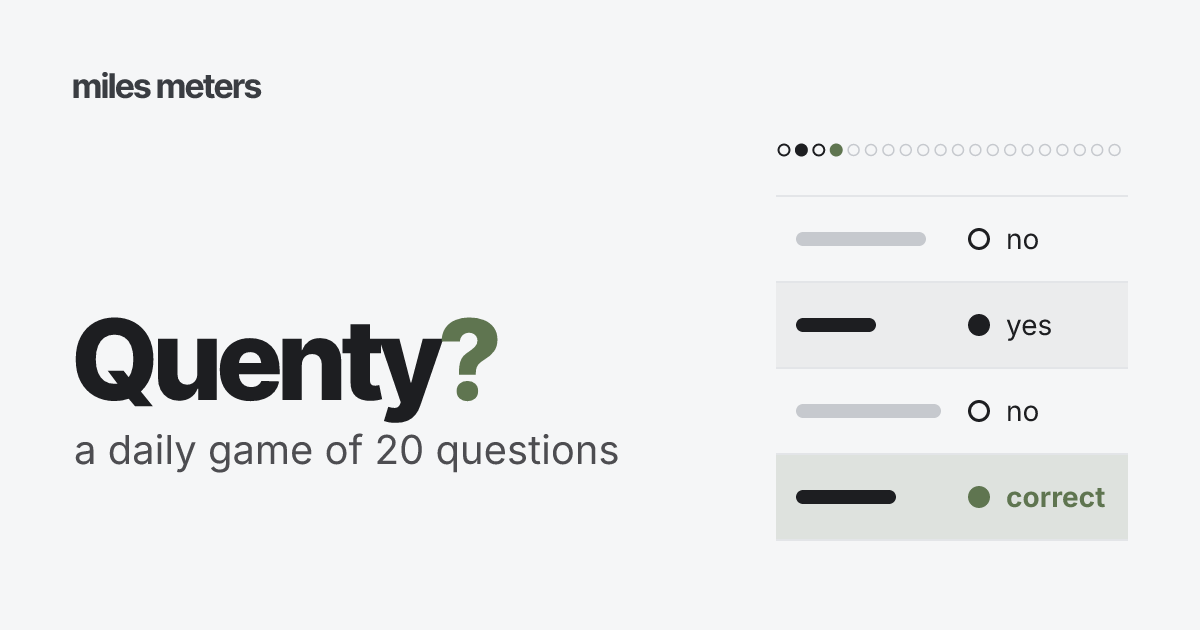 [Quenty] - A daily 20 questions browser game